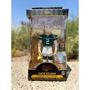 Funko Pop Premium Vinyl Figure -NFL Football - Gold - Zach Wilson (NEW,CHASE)